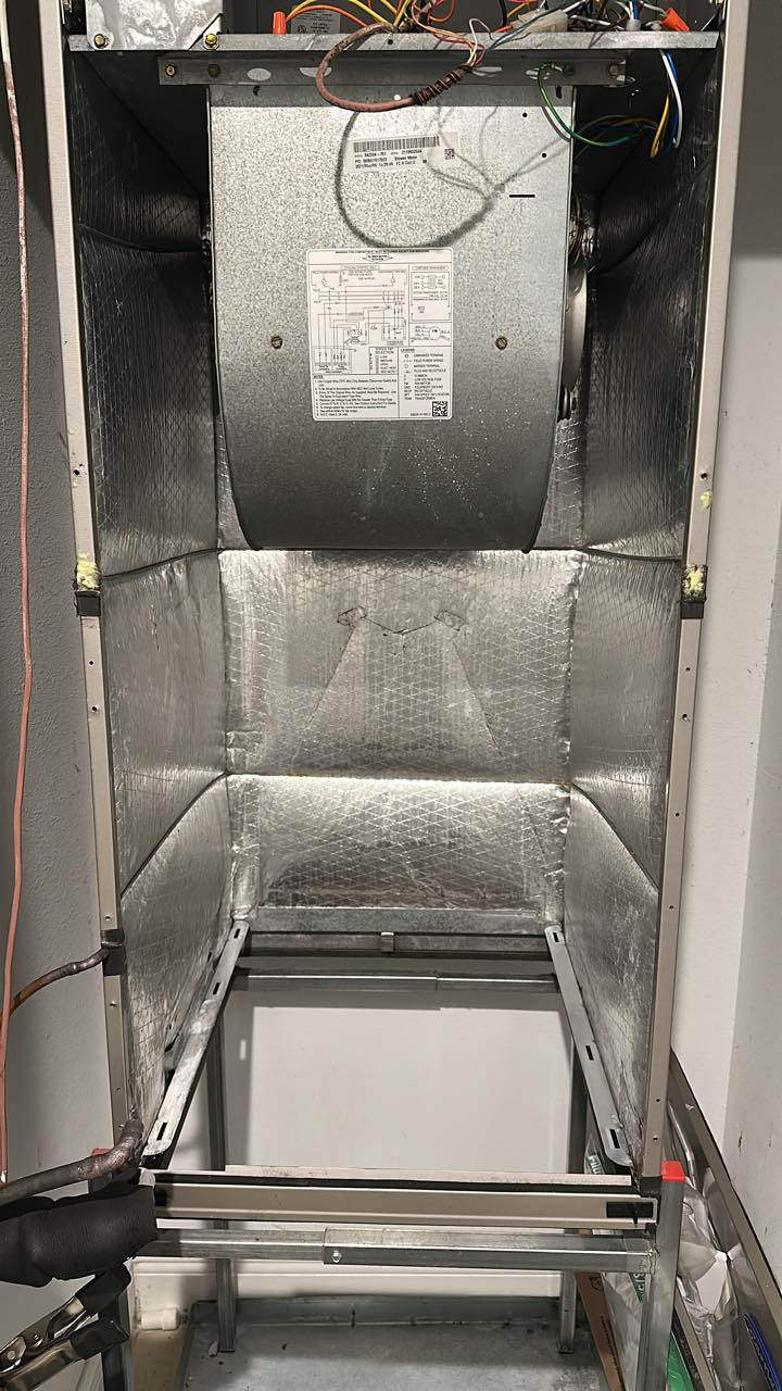 Air handler interior inspection
