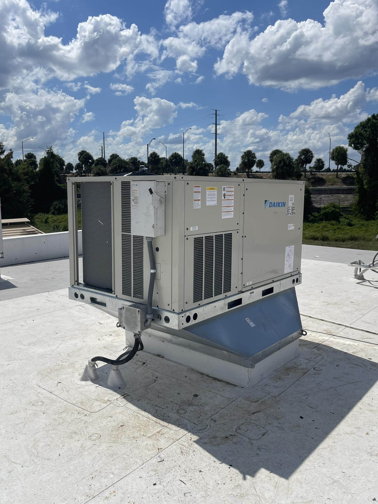 Daikin rooftop HVAC installation
